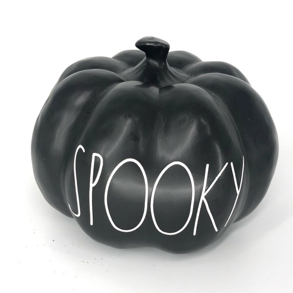 Rae Dunn Spooky Pumpkin Black Halloween Decor Large Letter - Picture 5 of 5